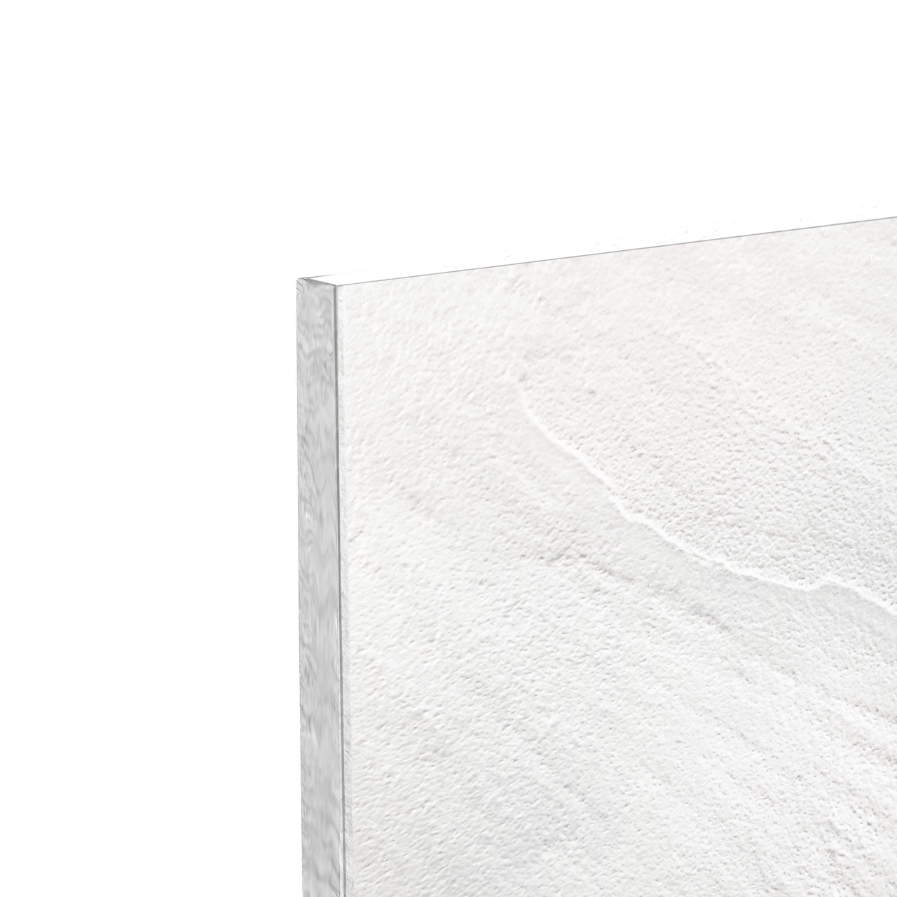 Linie Rumba douchewandbekleding 140 x 220 cm acryl wit leisteenstructuur