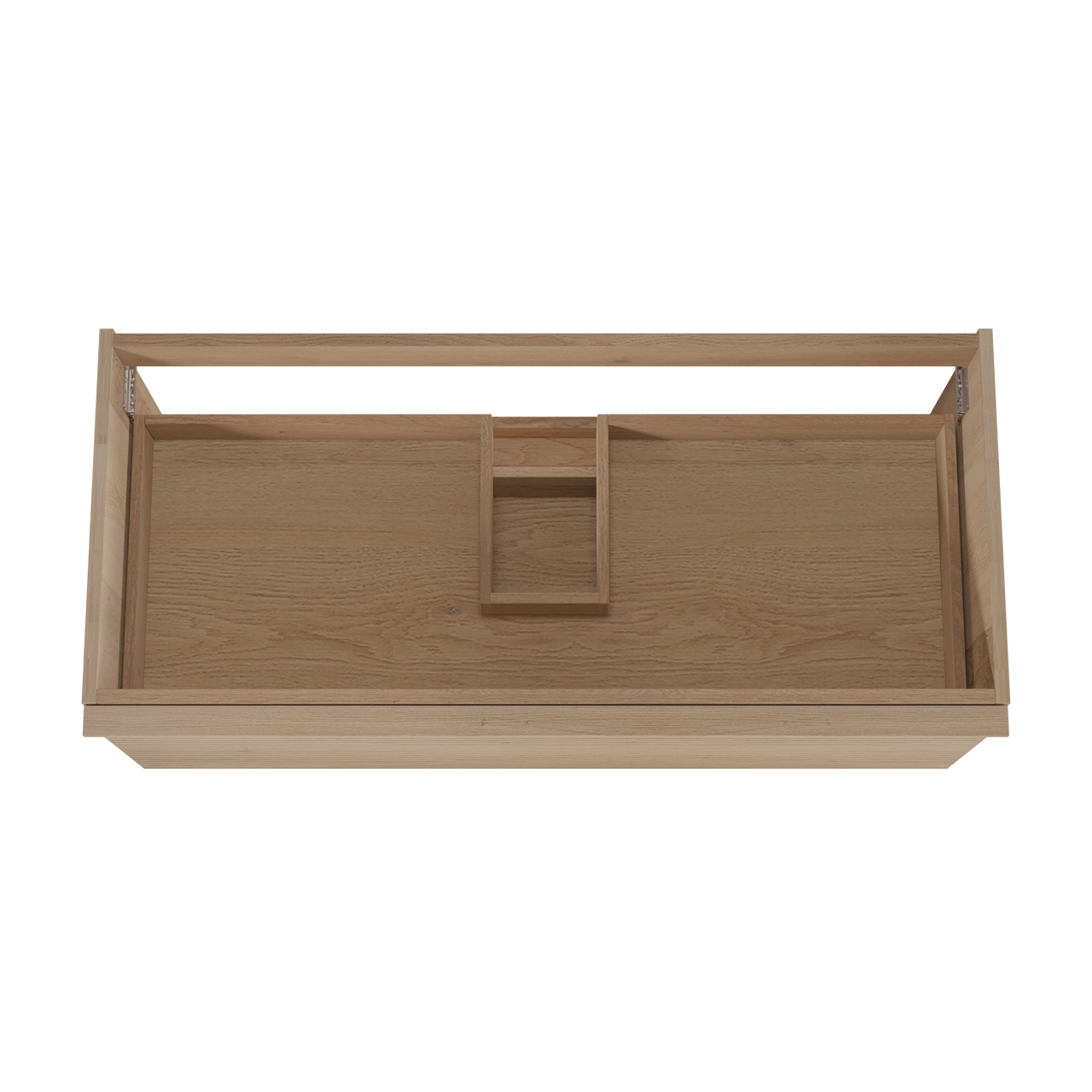 Balmani Forma meuble sous-lavabo suspendu nervure horizontale 120 x 55 cm chêne naturel 2 tiroirs