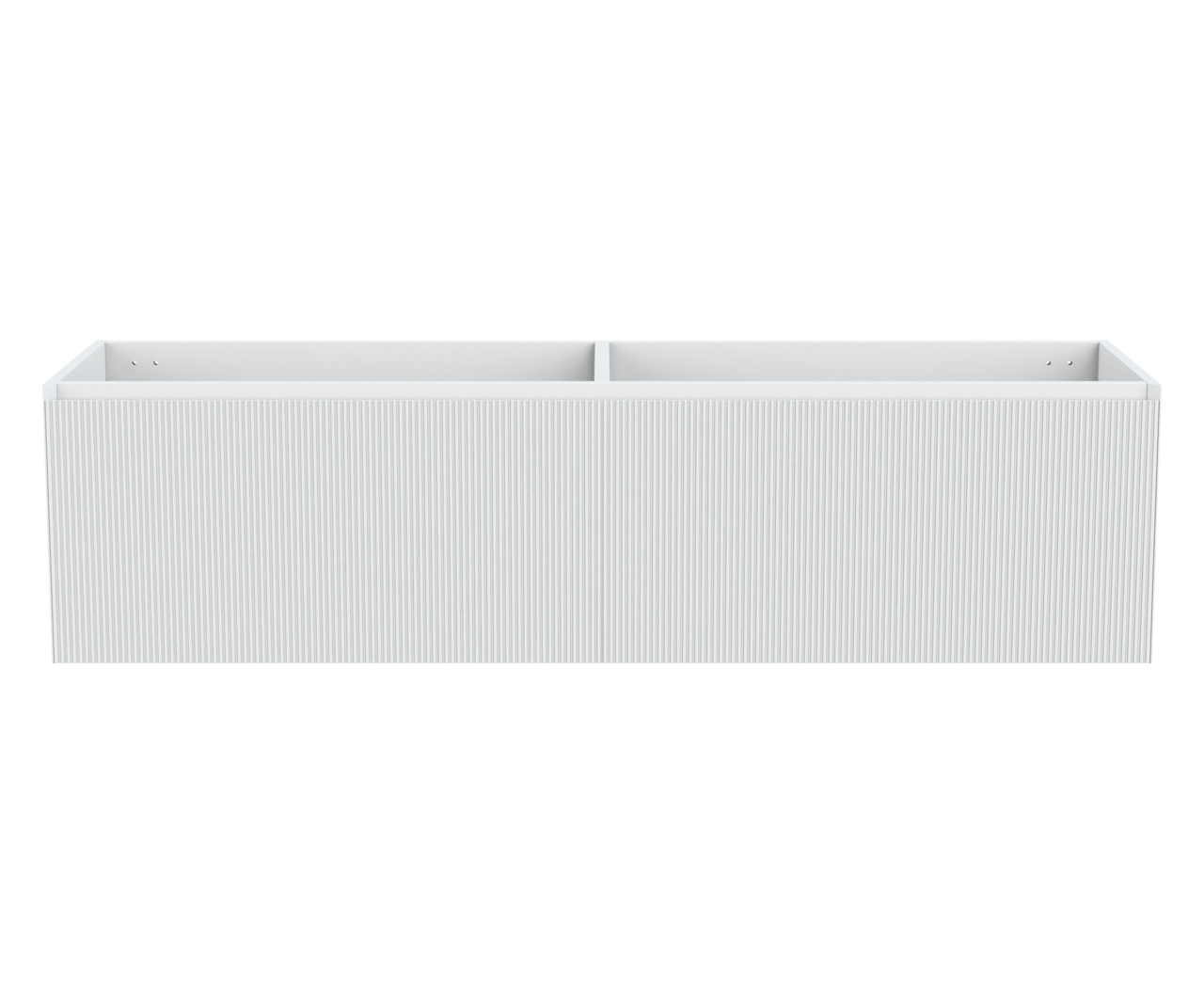 Balmani Fila hängender Waschbeckenunterschrank: 180 x 55 cm, Weiß Matt, 4 Schubladen