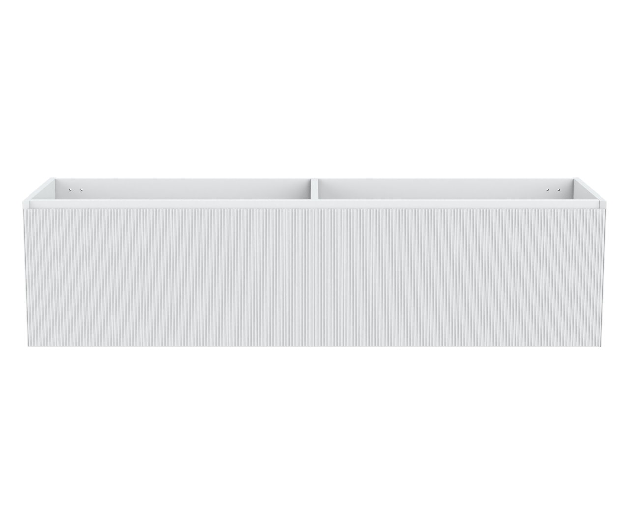 Balmani Fila hängender Waschbeckenunterschrank: 180 x 55 cm, Weiß Matt, 4 Schubladen