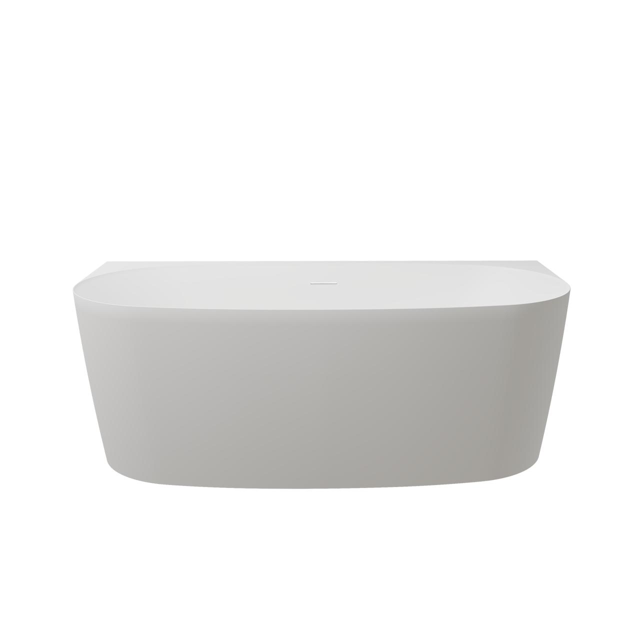 Luca Varess Sutilo ovaal halfvrijstaand bad 160x75cm acryl mat wit