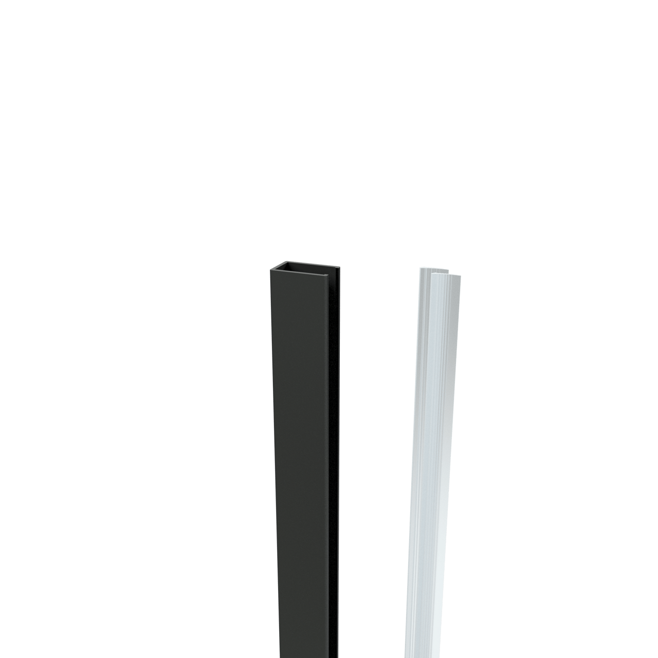 Balmani BMSS muurprofiel 2,3x200cm mat zwart