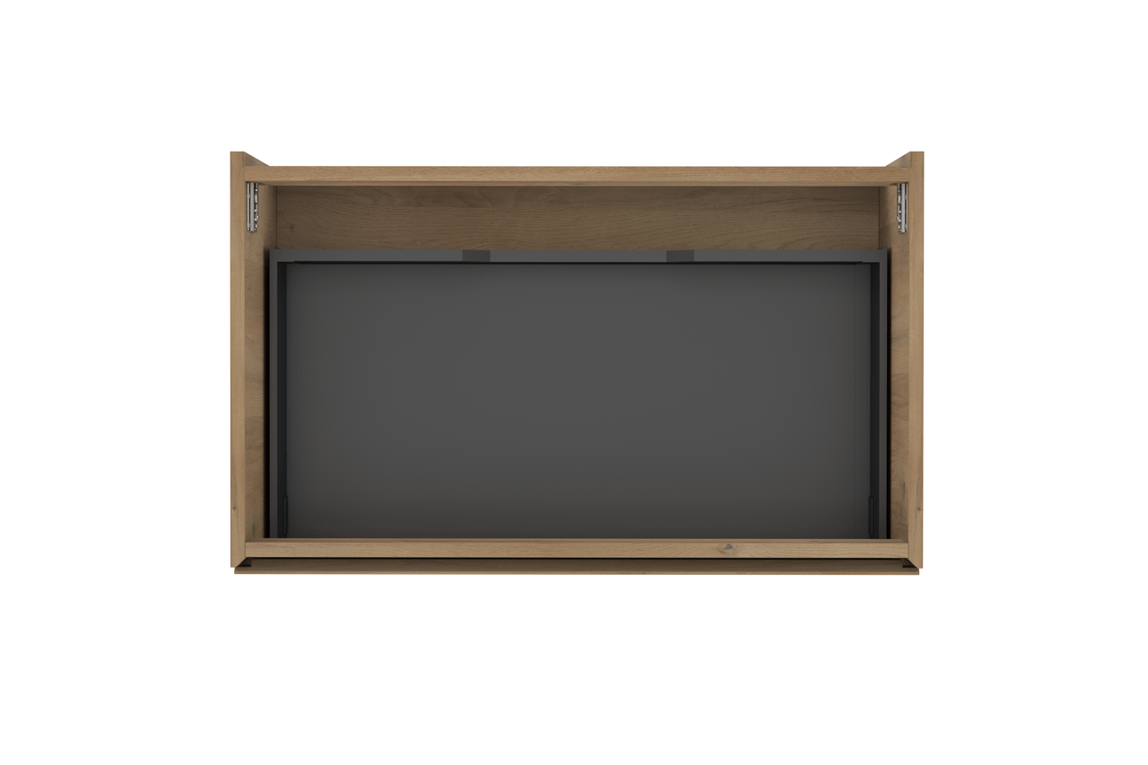 Storke Edge hängender Waschbeckenunterschrank: 85 x 52 cm, Eiche rustikal, 1 Schublade