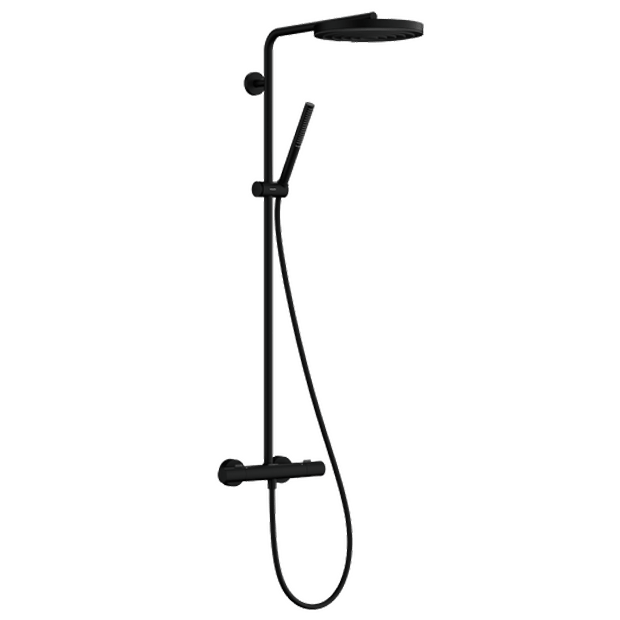 Hansgrohe Pulsify S260 Puro thermostatische kraan regendoucheset mat zwart