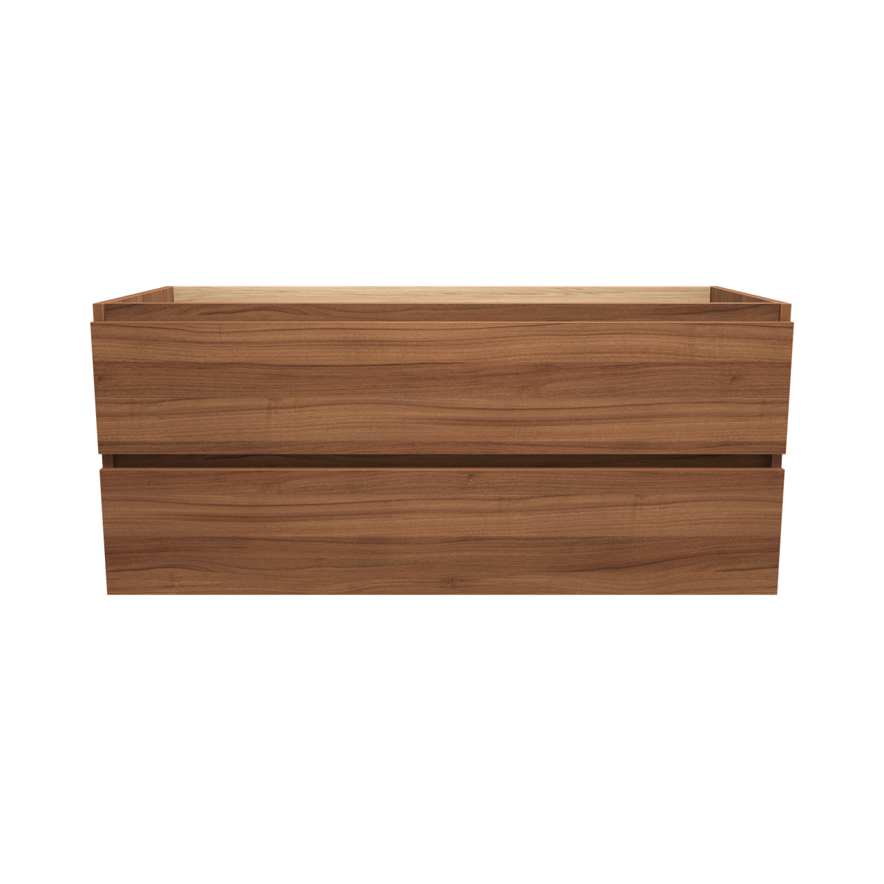 Balmani Lucida zwevende wastafelonderkast 120 x 55 cm notelaar 2 lades