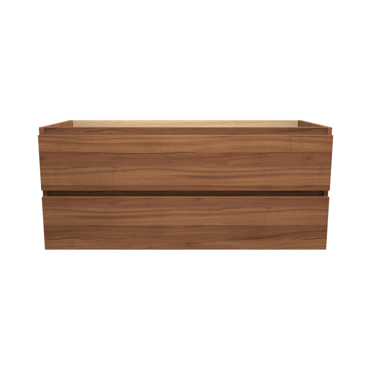 Balmani Lucida zwevende wastafelonderkast 120 x 55 cm notenhout 2 lades