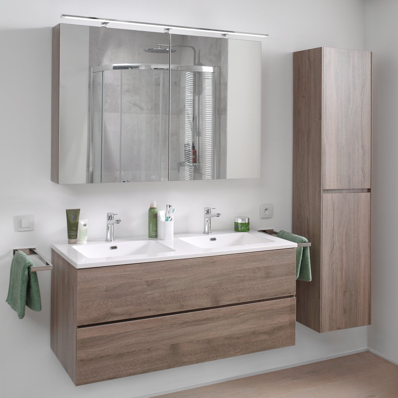 Balmani Cubico LED verlichting 120 cm chroom, 4100K