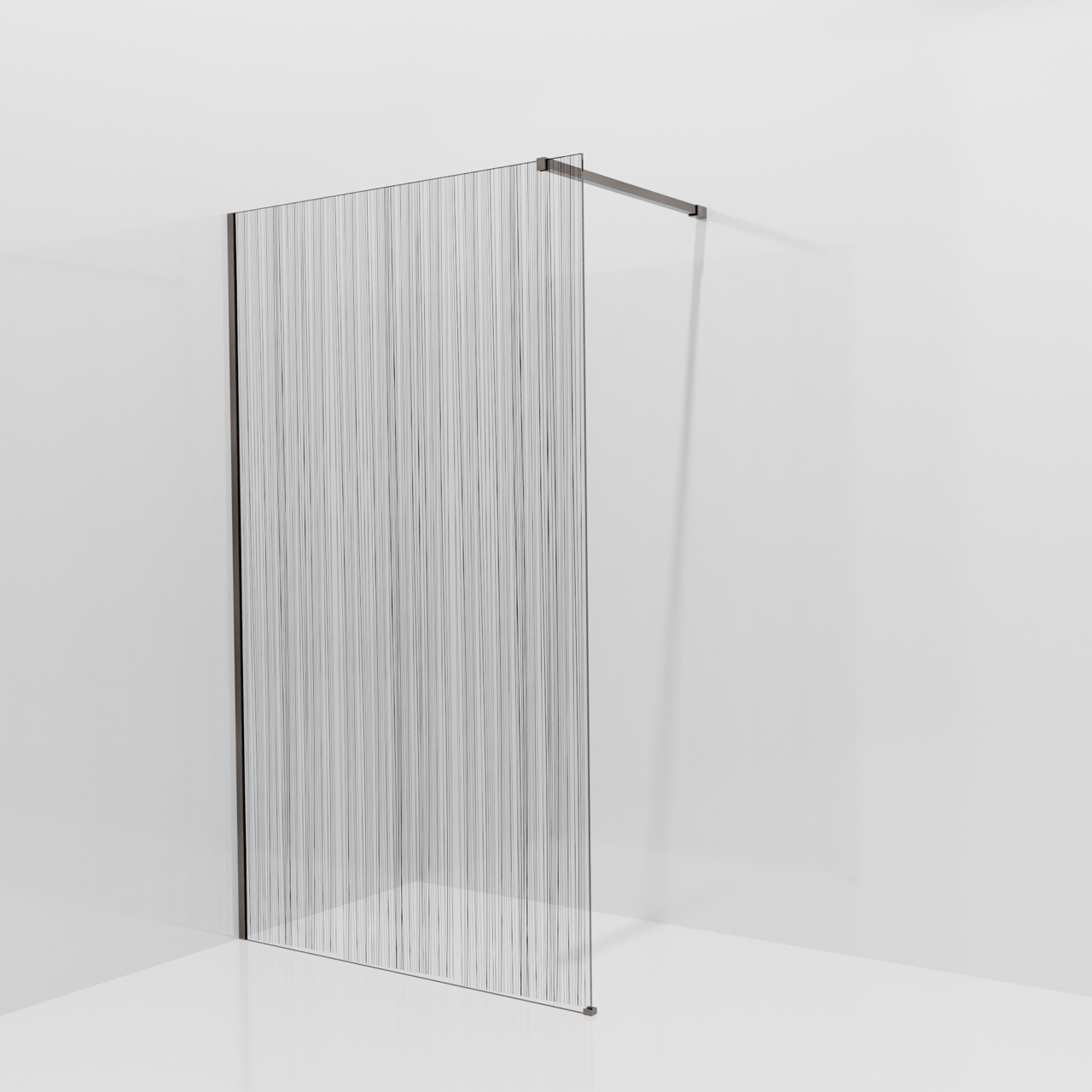 Balmani Modular inloopdouche: 120 x 200 cm, Mikado, Brushed GunMetal profielen