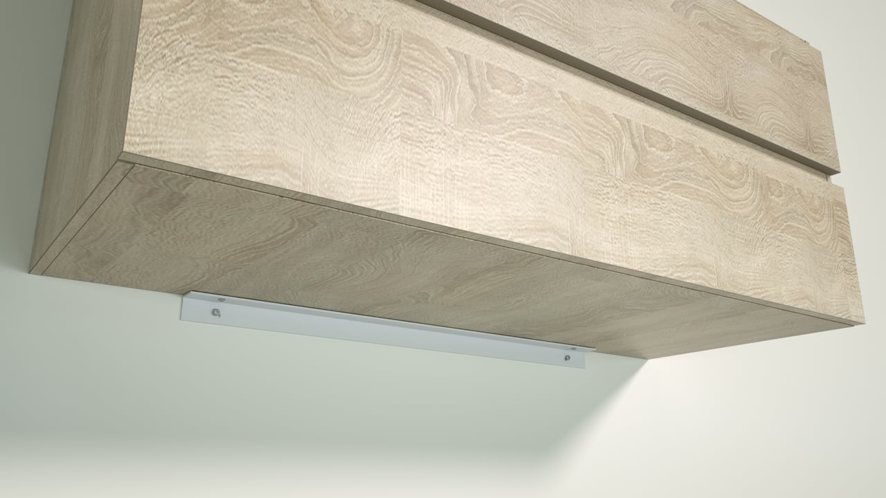 Linie ondersteuningsprofiel badkamerkast aluminium 25cm