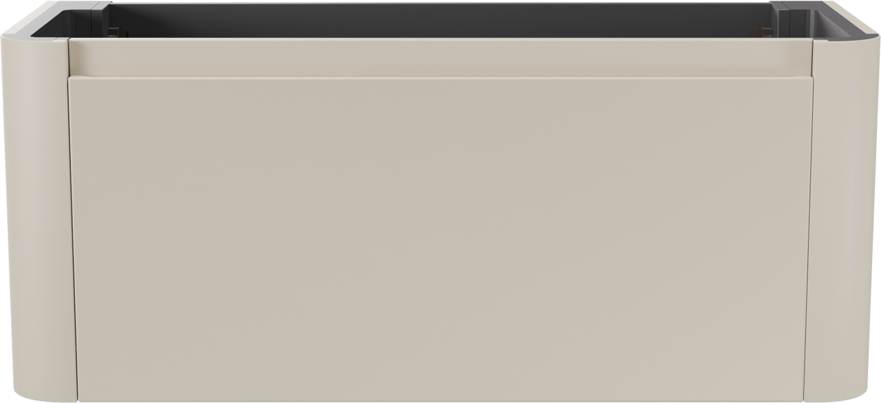 Storke Soft  hängendes möbelstück Waschtischunterschränke 120 x 46 cm Sand matt 2 Schubladen