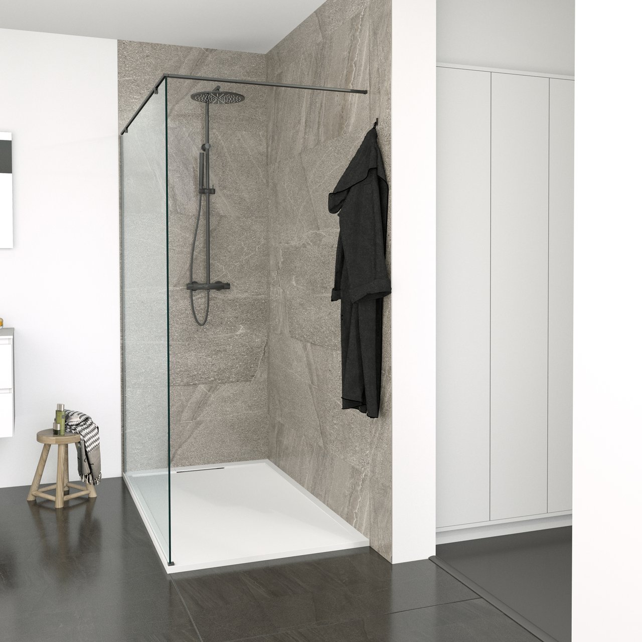 Balmani Modular Crest bras support gauche 152x102cm noir mat