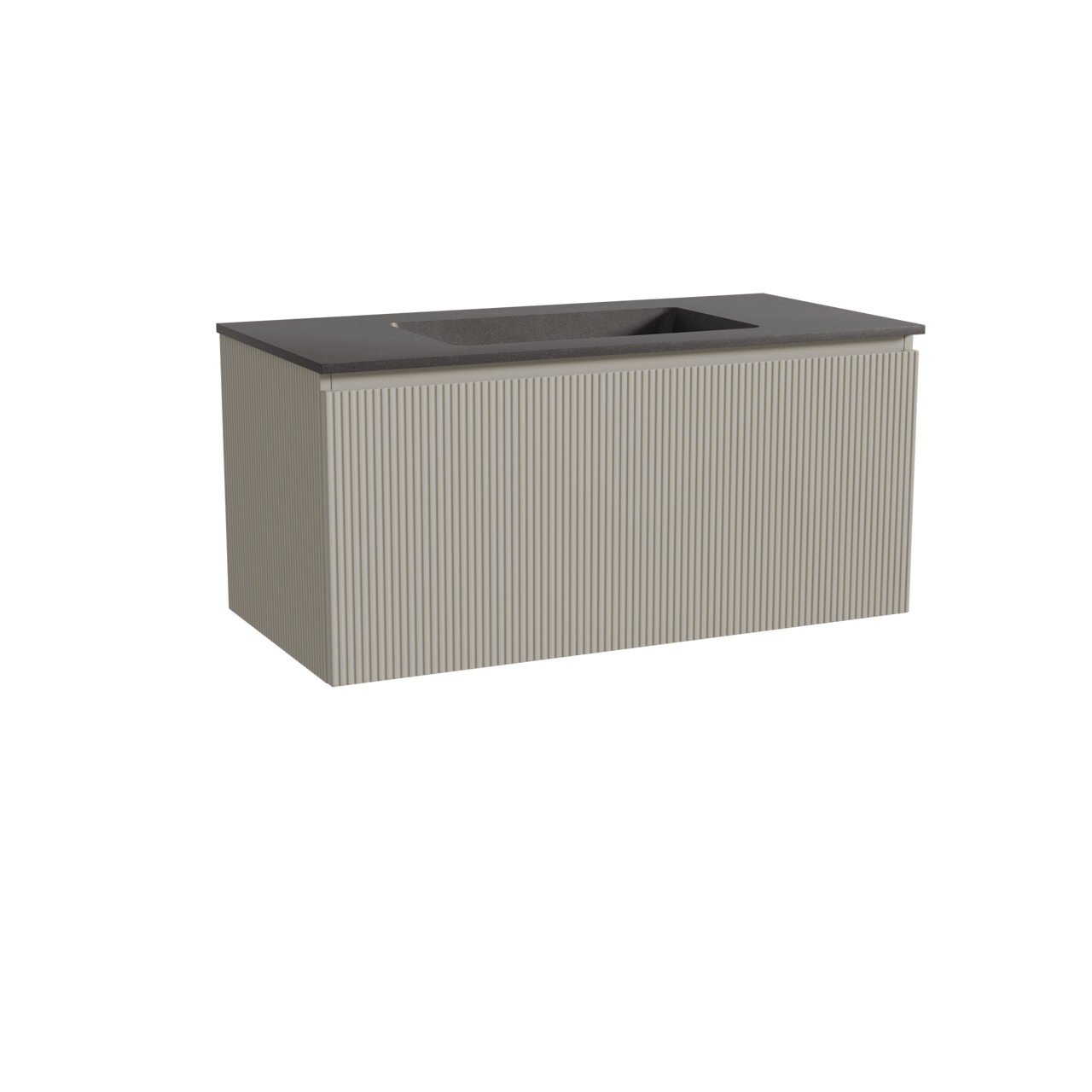 Storke Ribs badkamermeubel met Scuro Wastafel