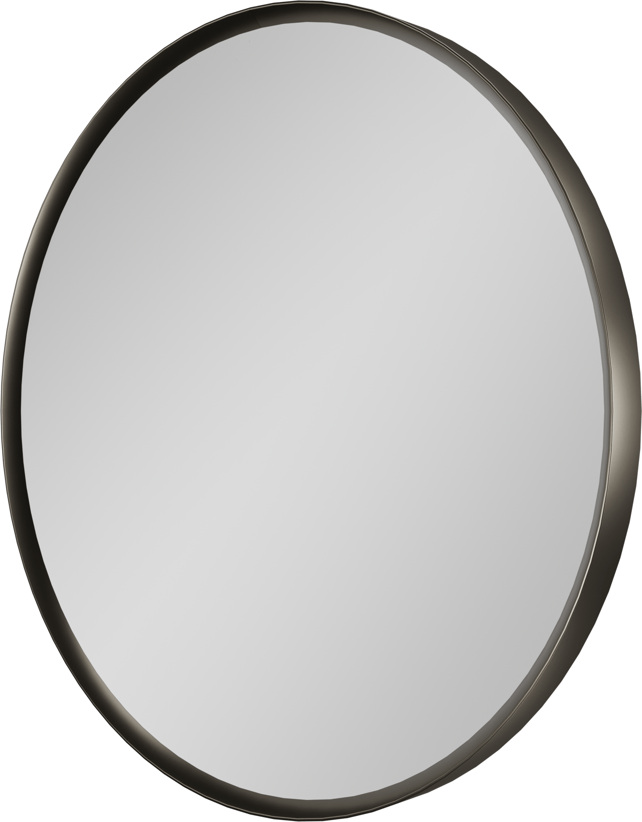 Balmani Auro ronde toiletspiegel Brushed GunMetal Ø 35 cm