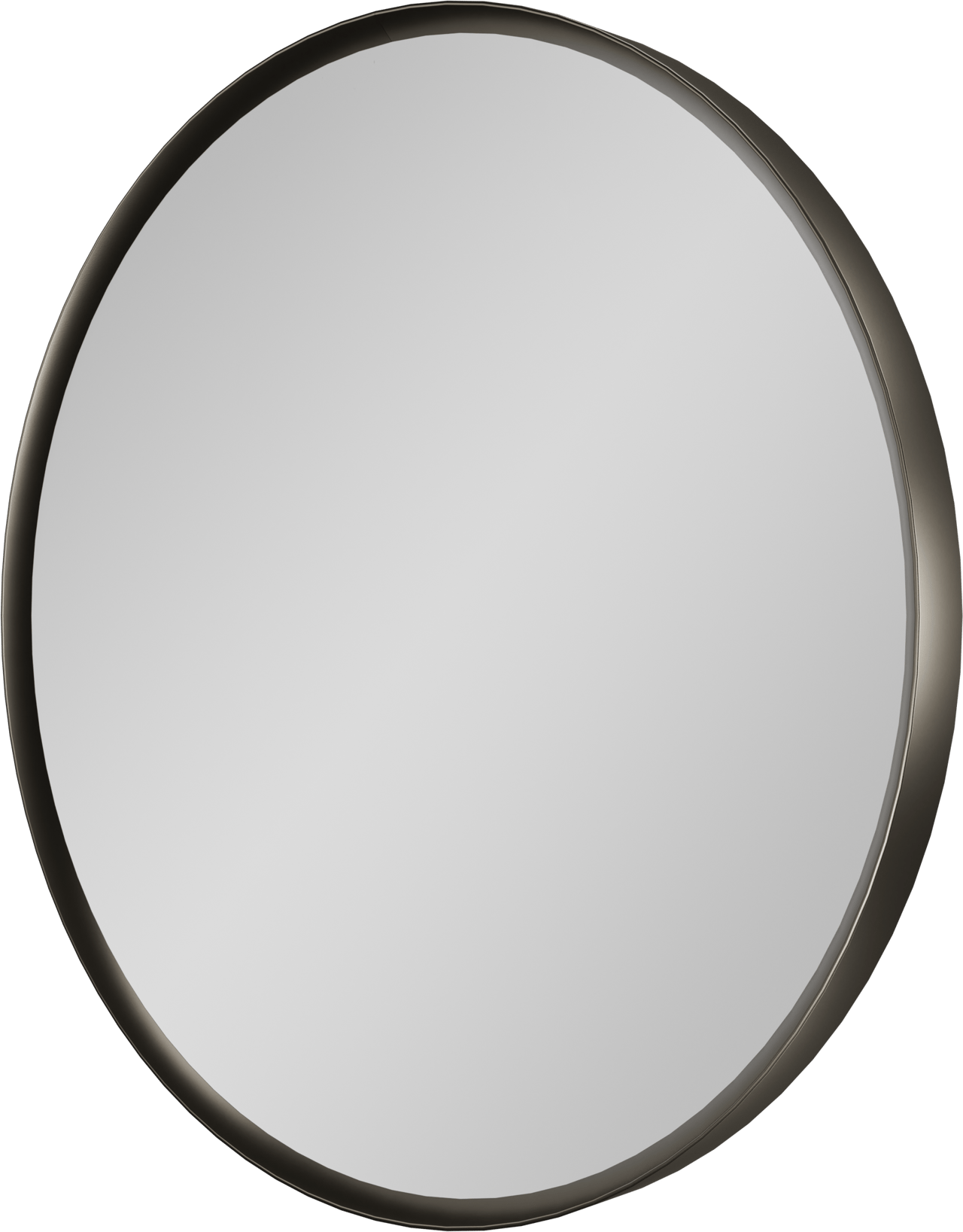 Balmani Auro ronde toiletspiegel Brushed GunMetal Ø 35 cm