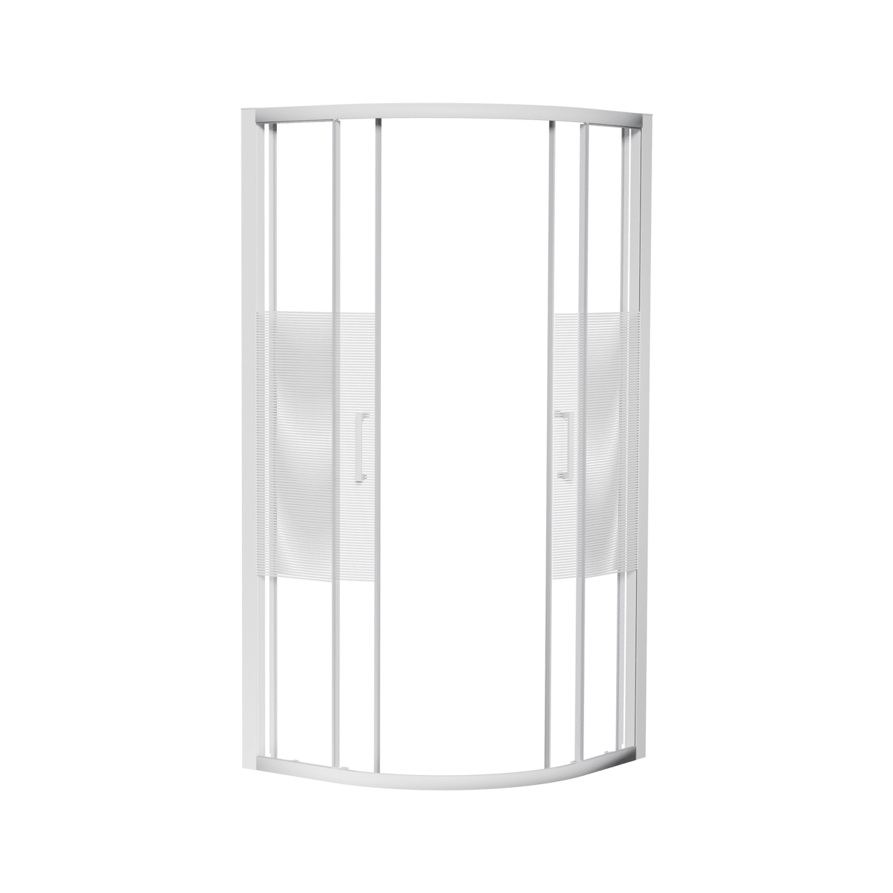 Luca Varess Talan douche schuifdeur 90 x 200 cm gestreept glas glanzend wit profiel