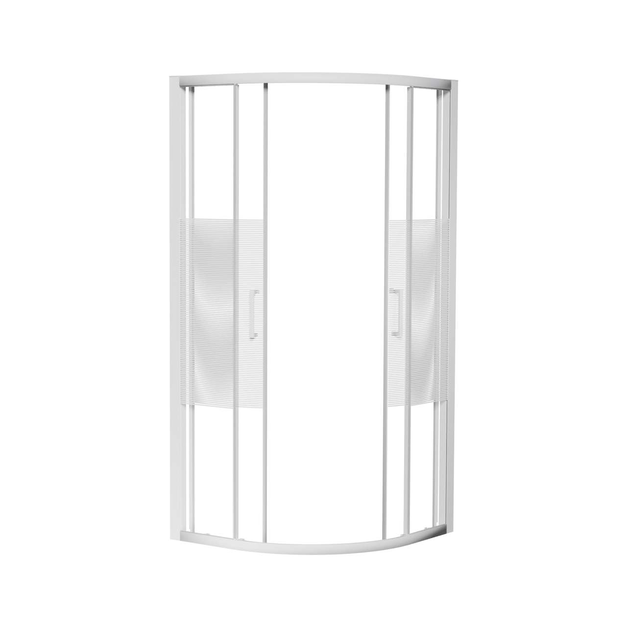 Luca Varess Talan douche schuifdeur 90 x 200 cm gestreept glas glanzend wit profiel