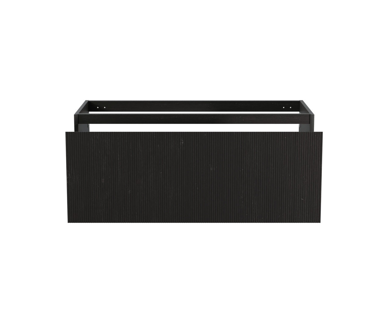 Balmani Fila zwevende wastafelonderkast 120 x 55 cm fineer zwarte eik 2 lades