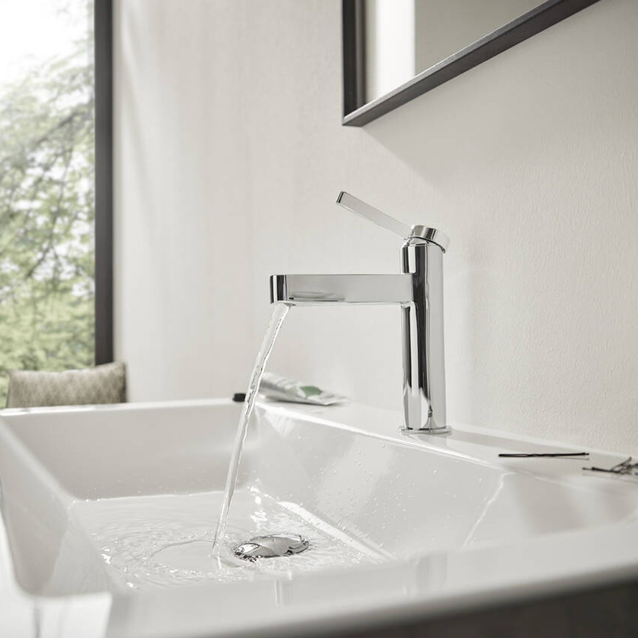 Hansgrohe finoris 100 Waschbecken Armatur: Kaltwasserhahn: Chrom