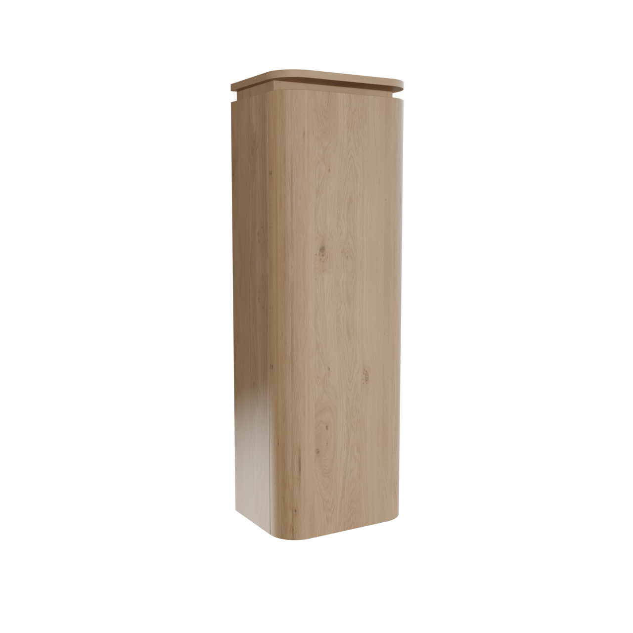 Balmani Moon zwevend badkamerkast rechts naturel eiken 44 x 32 x 130 cm