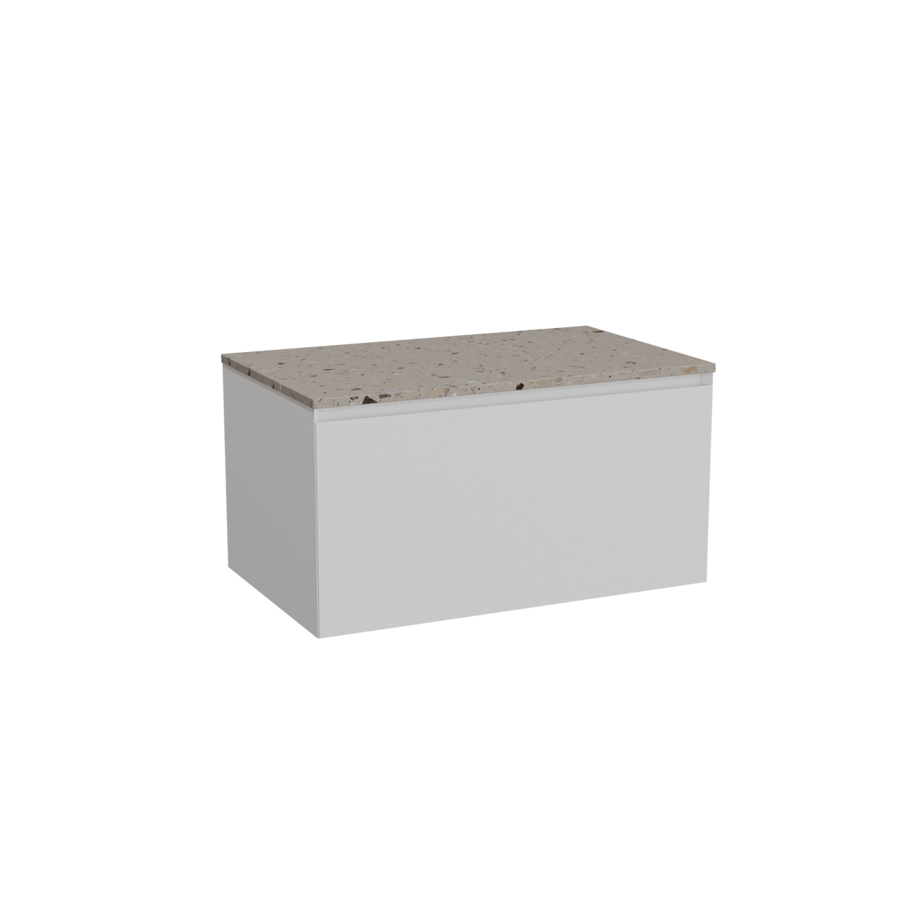 Balmani Idra Badmöbel mit Stretto Waschtischplatte für Aufsatzwaschbecken