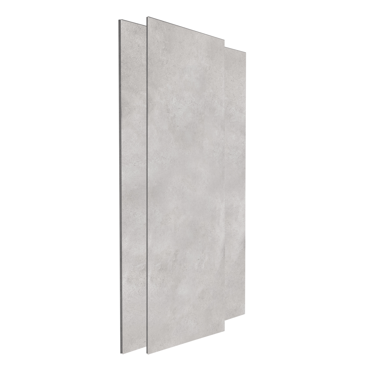 Linie Plato Duschrückwand: 120 x 90 x 260 cm, PVC, Clermont hellgrau