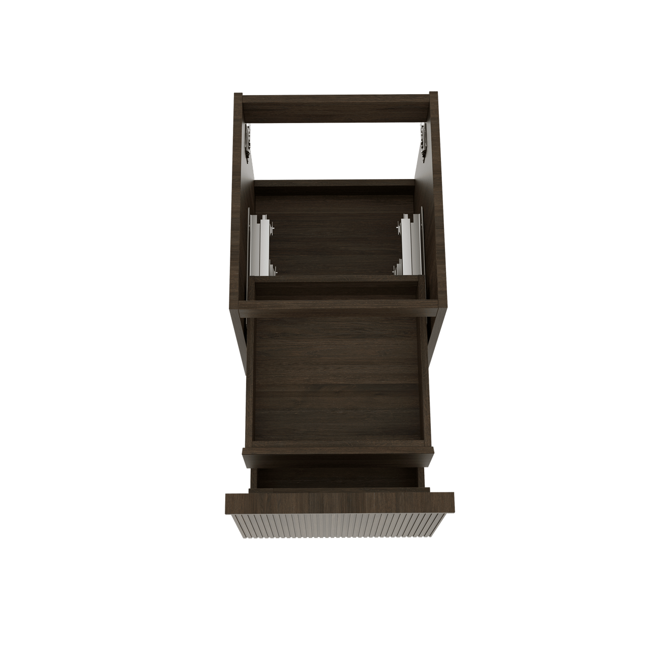 Balmani Forma meuble sous-lavabo suspendu 45 x 55 cm chêne fumé 2 tiroirs