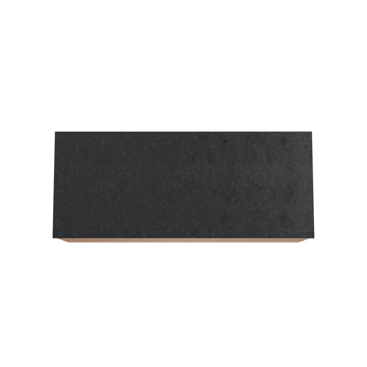Balmani Mitra meuble salle de bains suspendu 135 x 55 cm teck avec Stretto tablette simple ou double en granit noir