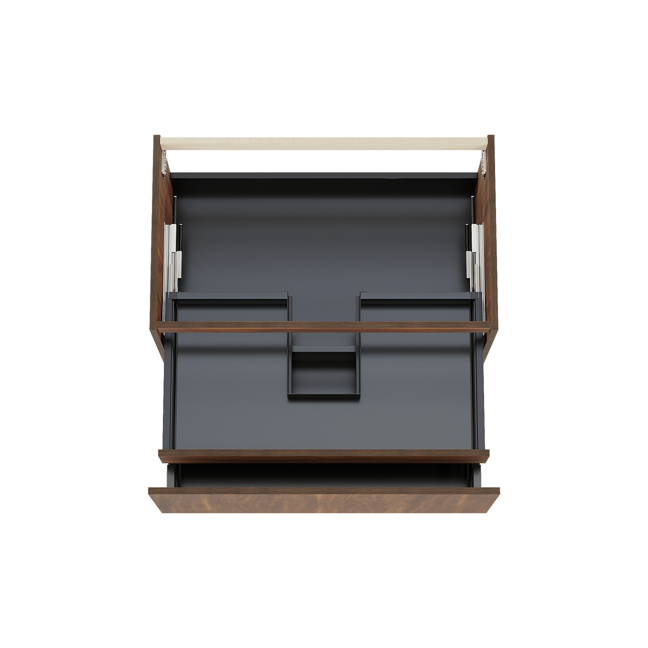Balmani Sfera zwevende wastafelonderkast 90 x 55 cm Amerikaanse notelaar 2 lades