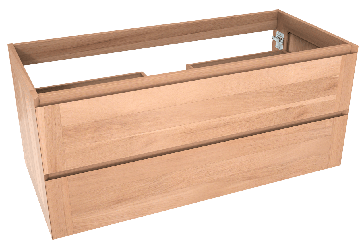 Balmani Mitra meuble sous-lavabo suspendu 120 x 55 cm teck 2 tiroirs