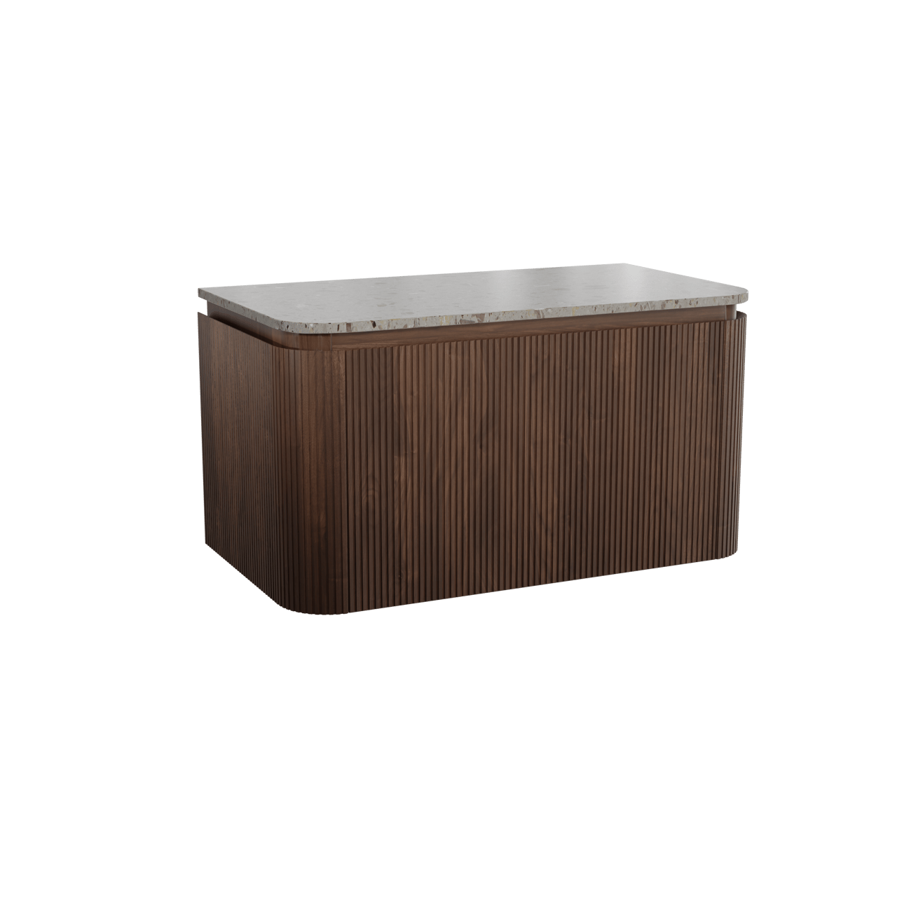 Balmani Moon Badmöbel mit Moon Waschtischplatte für Aufsatzwaschbecken