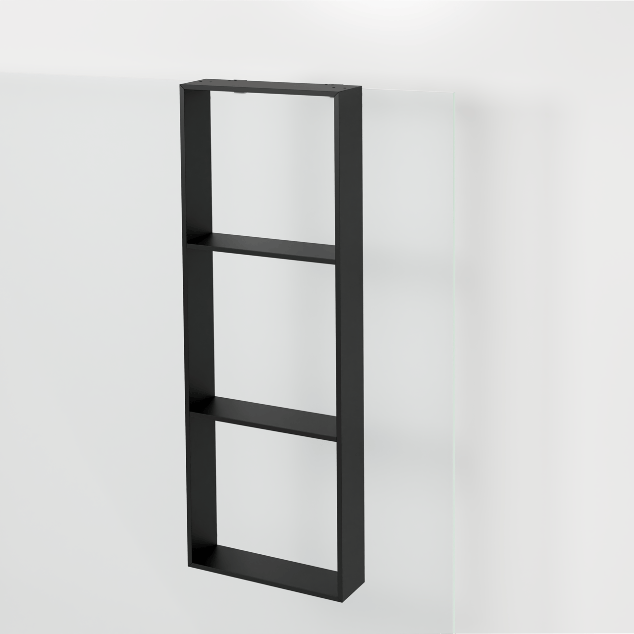 Blaufoss Trixie driedelige shampoohouder mat zwart