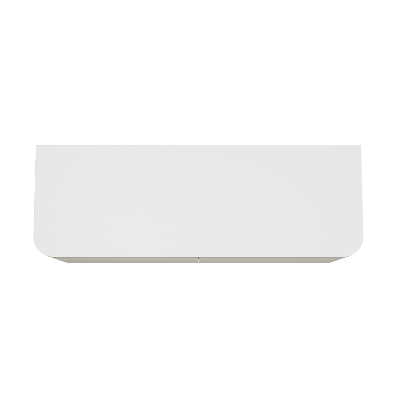 Balmani Moon zwevend badkamermeubel 160 x 55 cm zijdegrijs met Moon enkel of dubbel tablet in solid surface mat wit