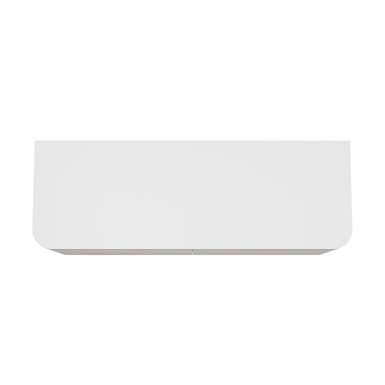 Balmani Moon hängendes Möbelstück Set: 160 x 55 cm, Seidengrau, mit Moon Einzel- oder Doppel Waschtischplatte, Solid Surface Weiß matt