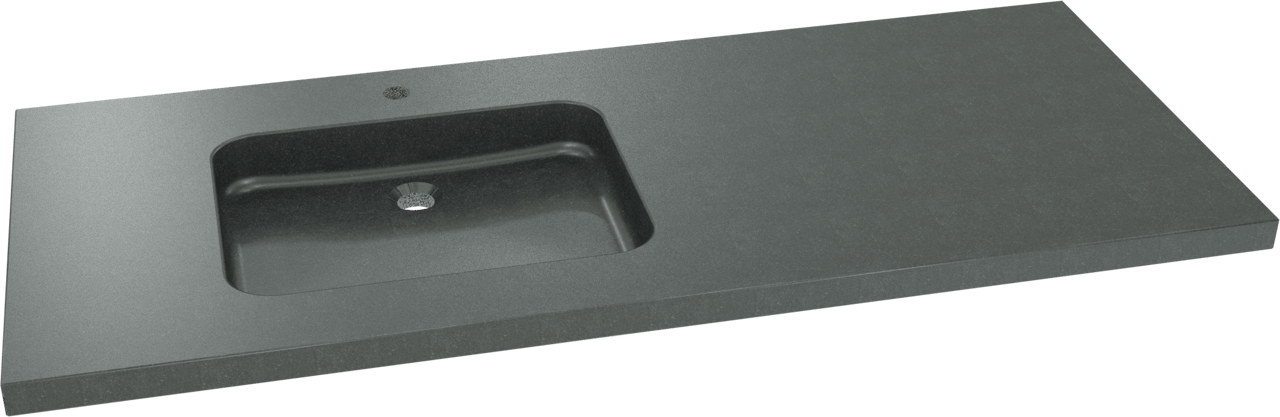 Balmani Napoli Waschtisch, links, Granit poliert, 135 x 55 cm