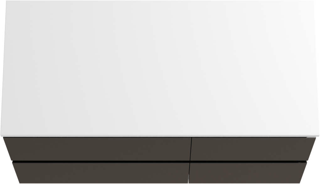 Linie Lado meuble salle de bains suspendu 100 x 46 cm noir mat avec Lado tablette simple ou double en marbre composite blanc brillant