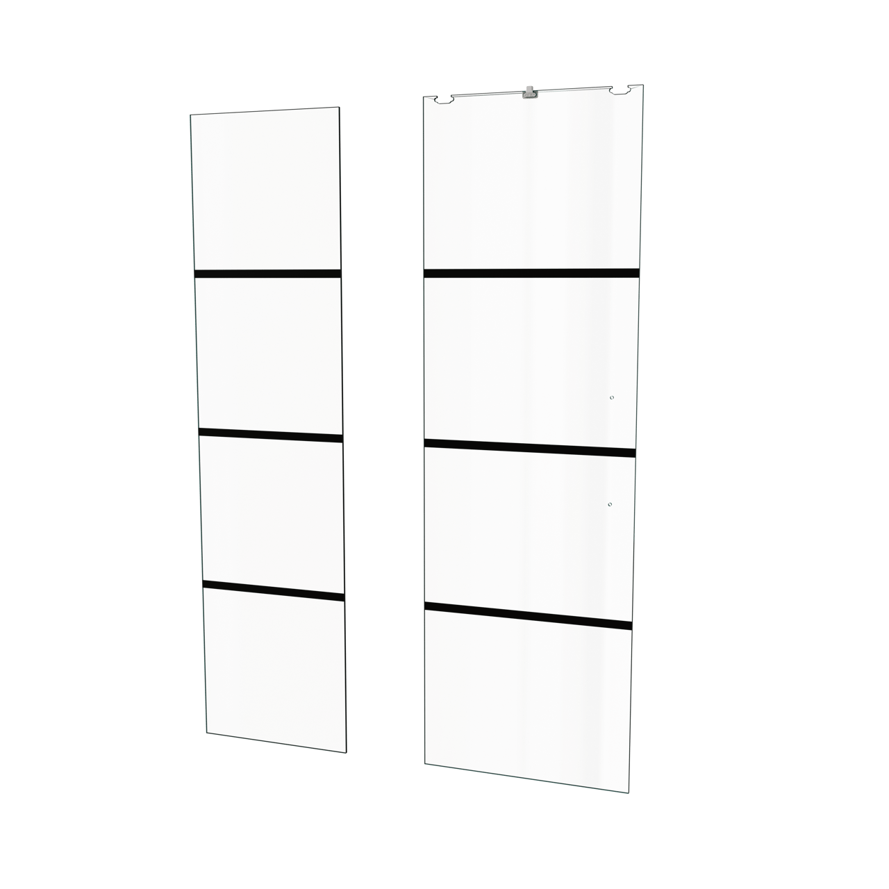 Balmani Senses Design douche schuifdeur links 120 cm x 210 cm Lined glas, met coating