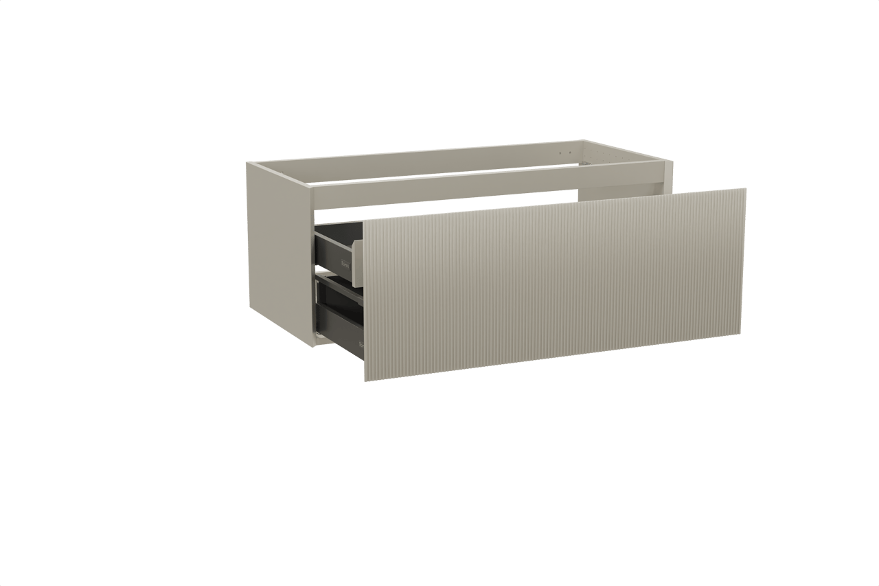 Balmani Fila zwevende wastafelonderkast 120 x 55 cm steengrijs 2 lades