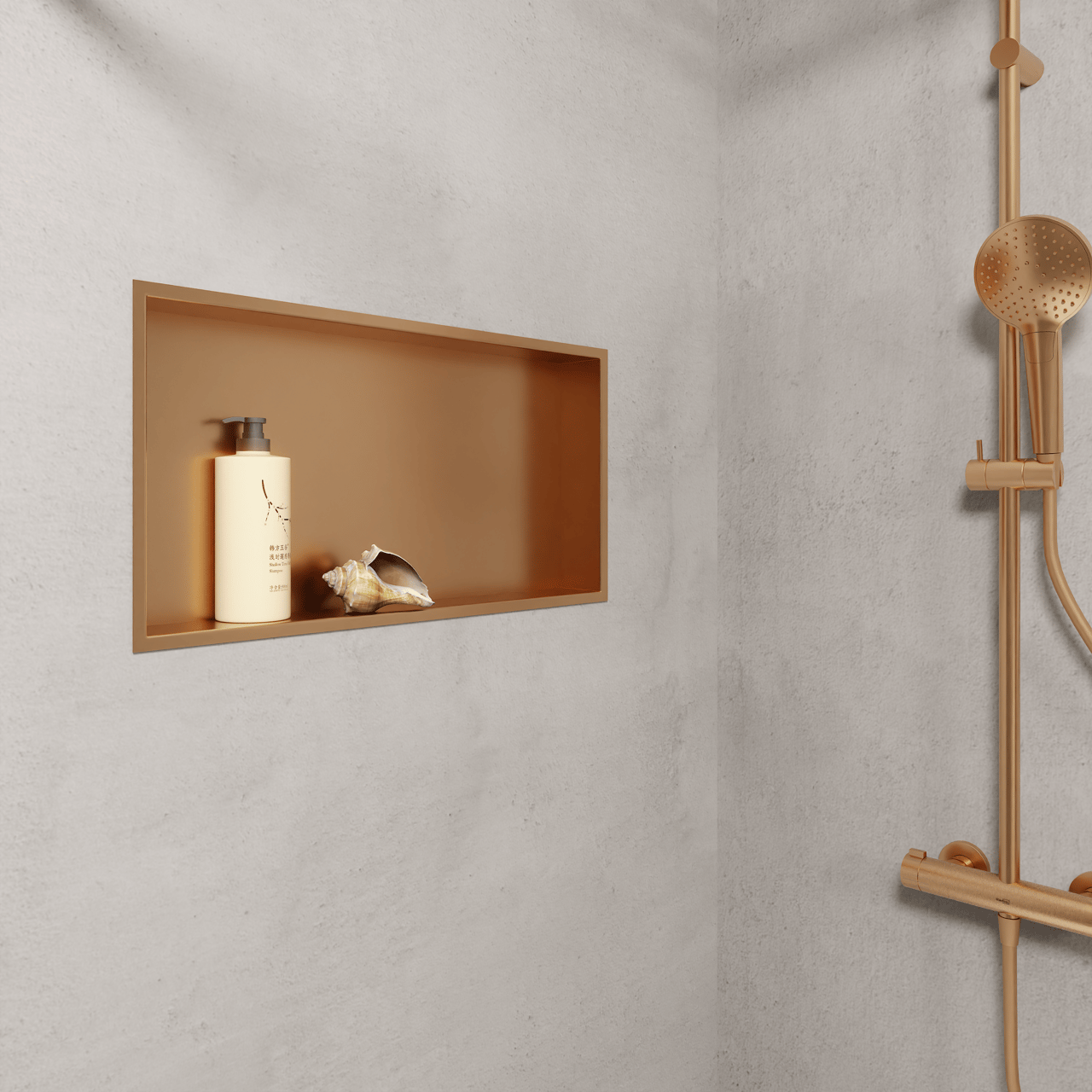 Blaufoss Box Niche encastrée, 60 x 30 cm, Brushed Rosegold