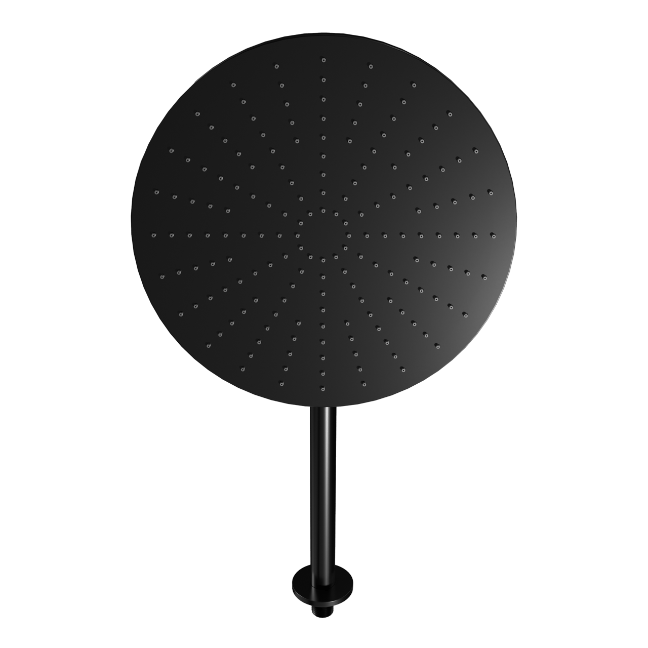 Blaufoss Nola 300 Tête de douche rond 30 cm avec support mural noir mat