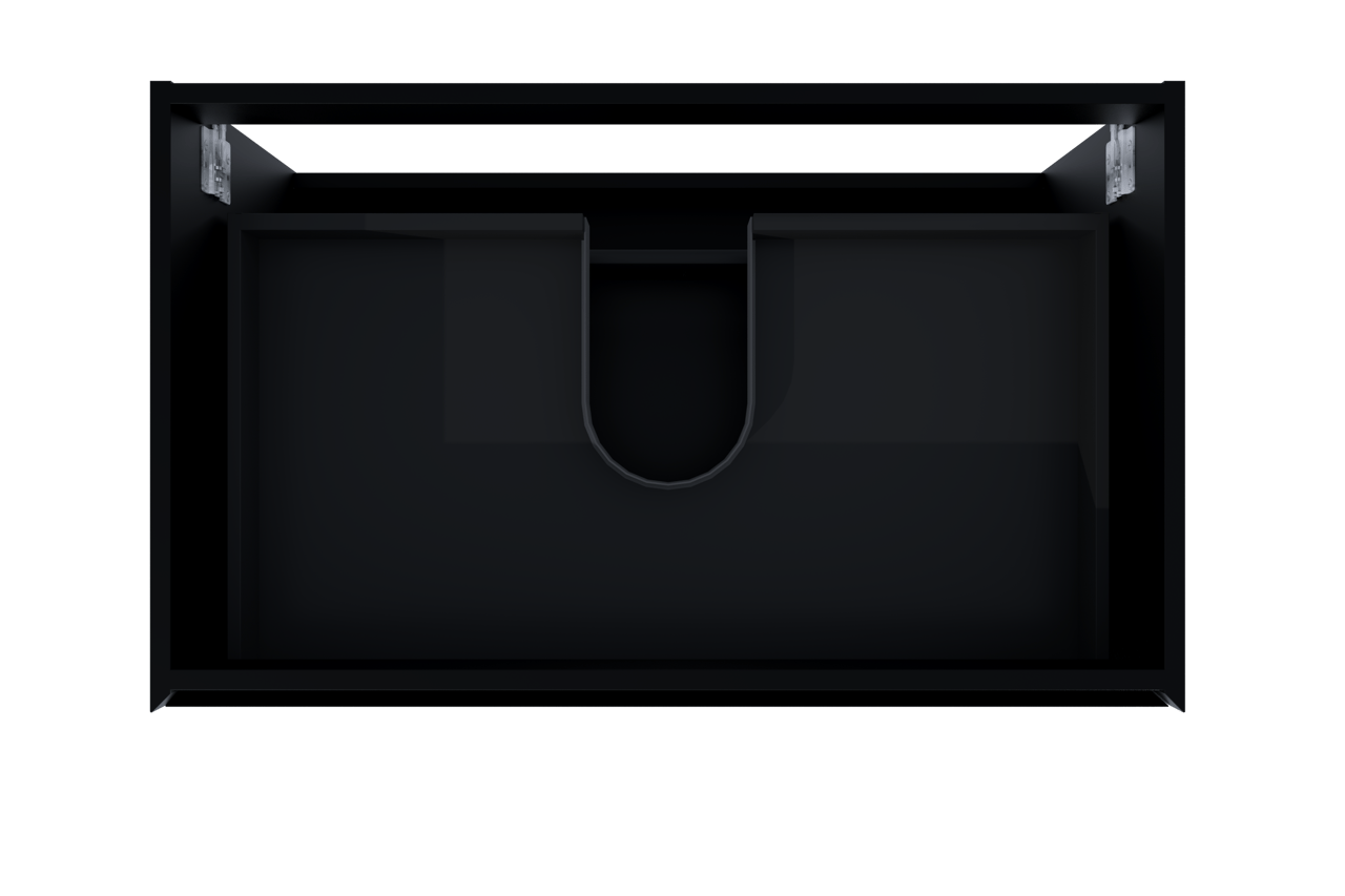 Balmani Mitra zwevende wastafelonderkast 90 x 55 cm Mat Zwart 2 lades