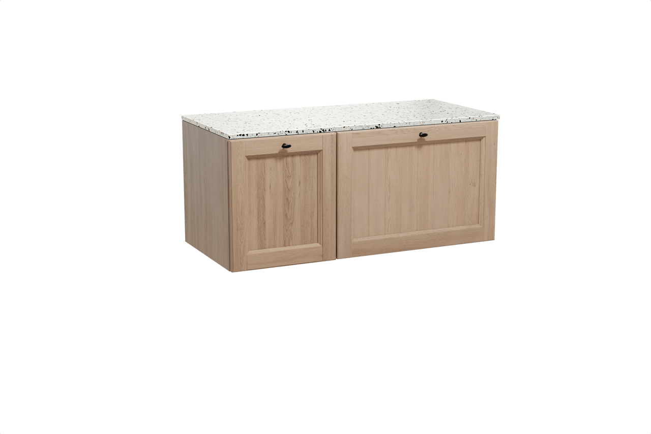 Balmani Lemon meuble salle de bains avec tablette pour vasques Stretto