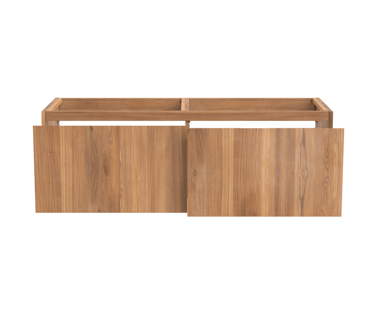 Balmani Idra meuble sous-vasque suspendu 150 x 55 cm teck 4 tiroirs