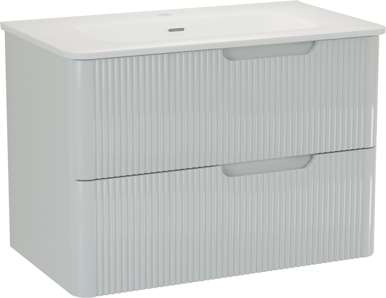 Linie Curvo meuble salle de bains avec lavabo Baro Curvo