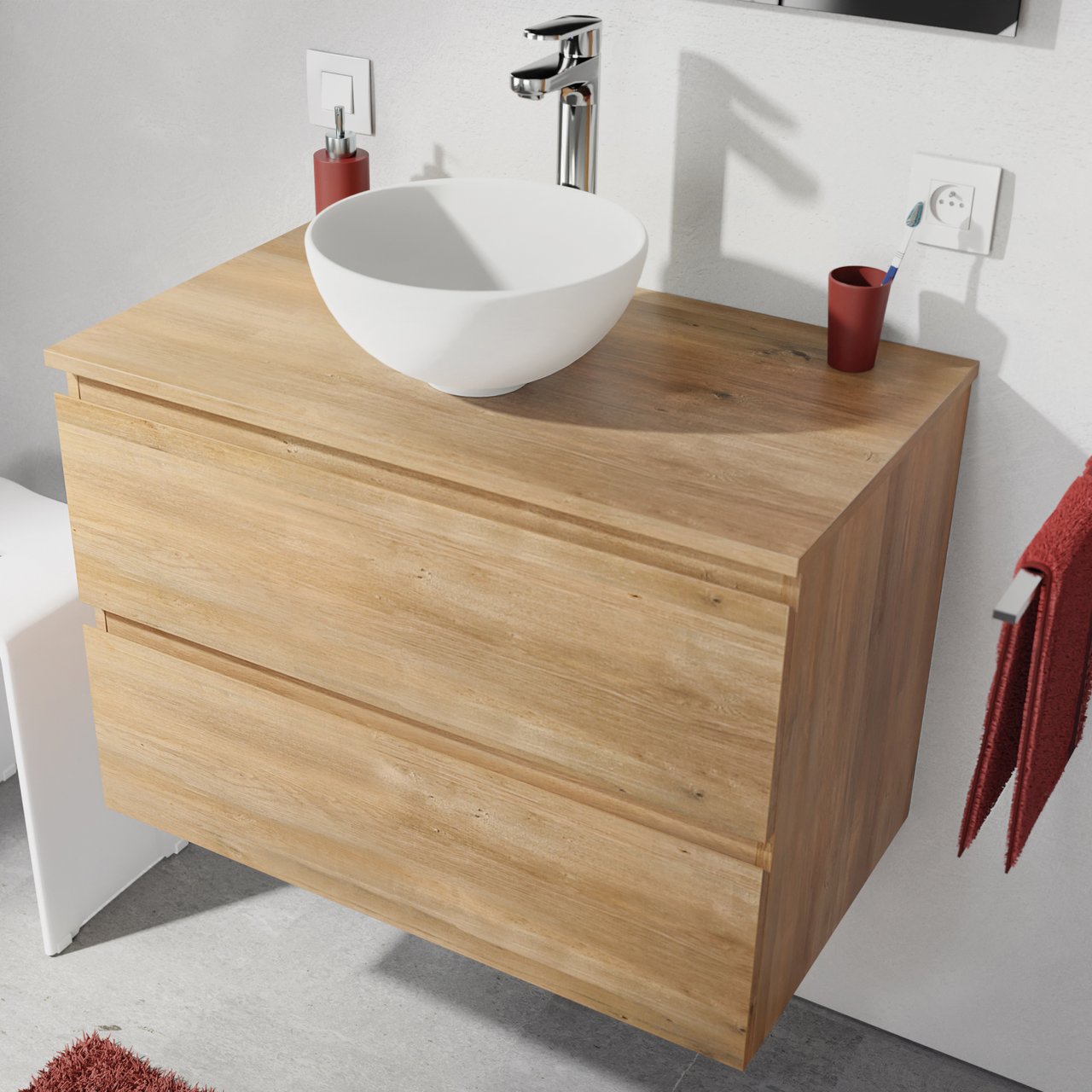 Linie Astor robinet de lavabo réhaussé chrome brillant