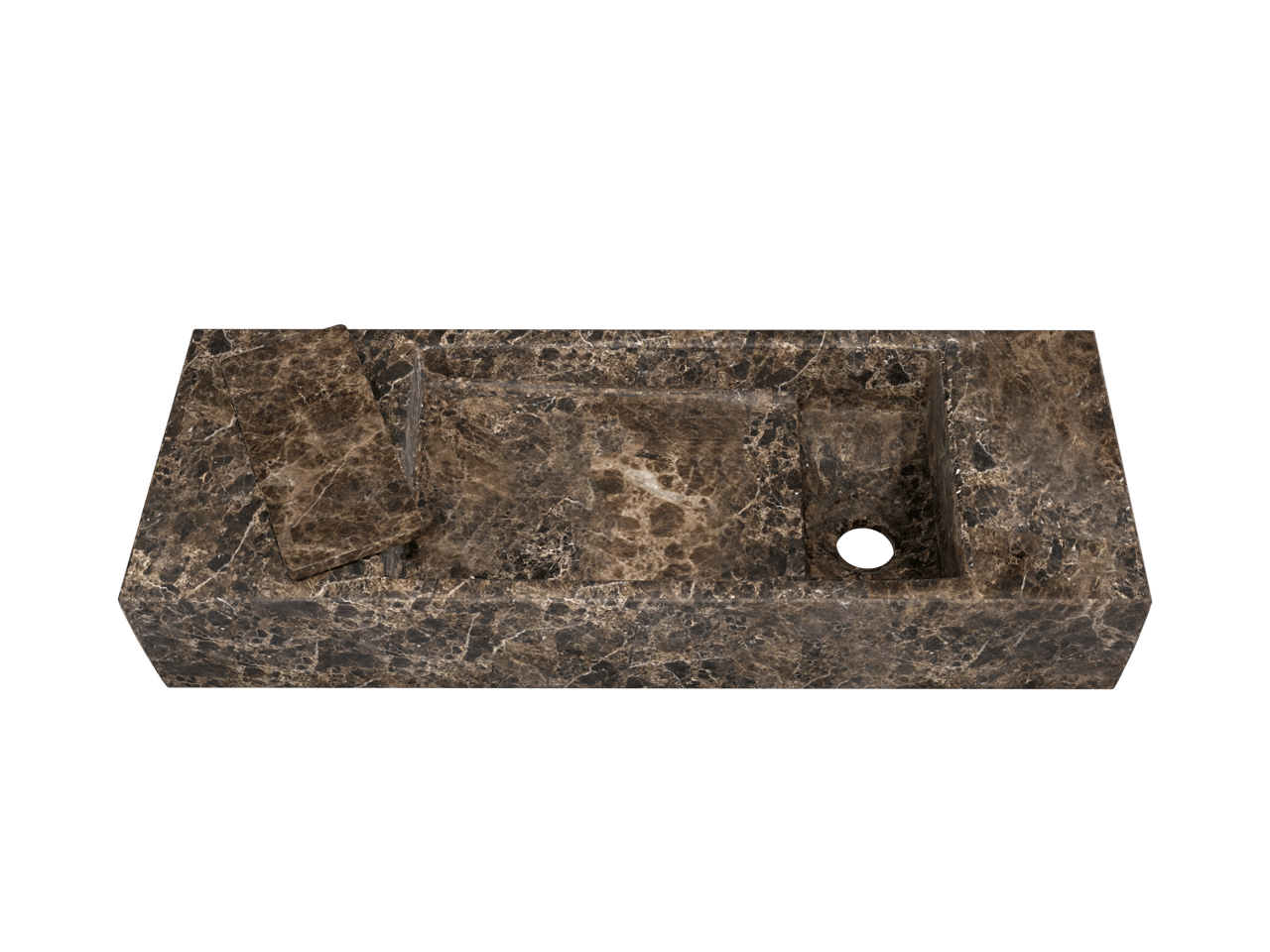 Balmani Mood lave-mains 55 x 20 cm Marbre Dark Emperador