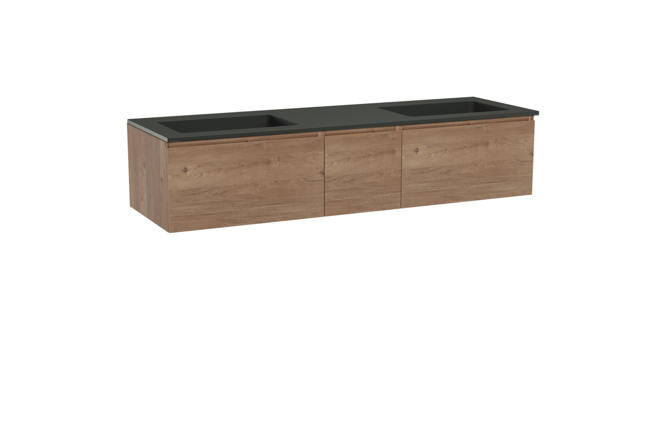 Storke Edge meuble salle de bains avec plan vasque Scuro