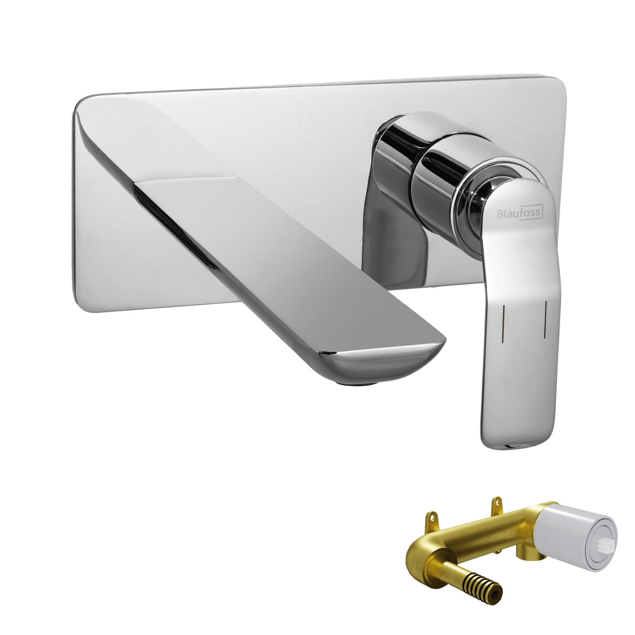 Blaufoss Expo inbouw wastafelkraan chroom incl. inbouwelement