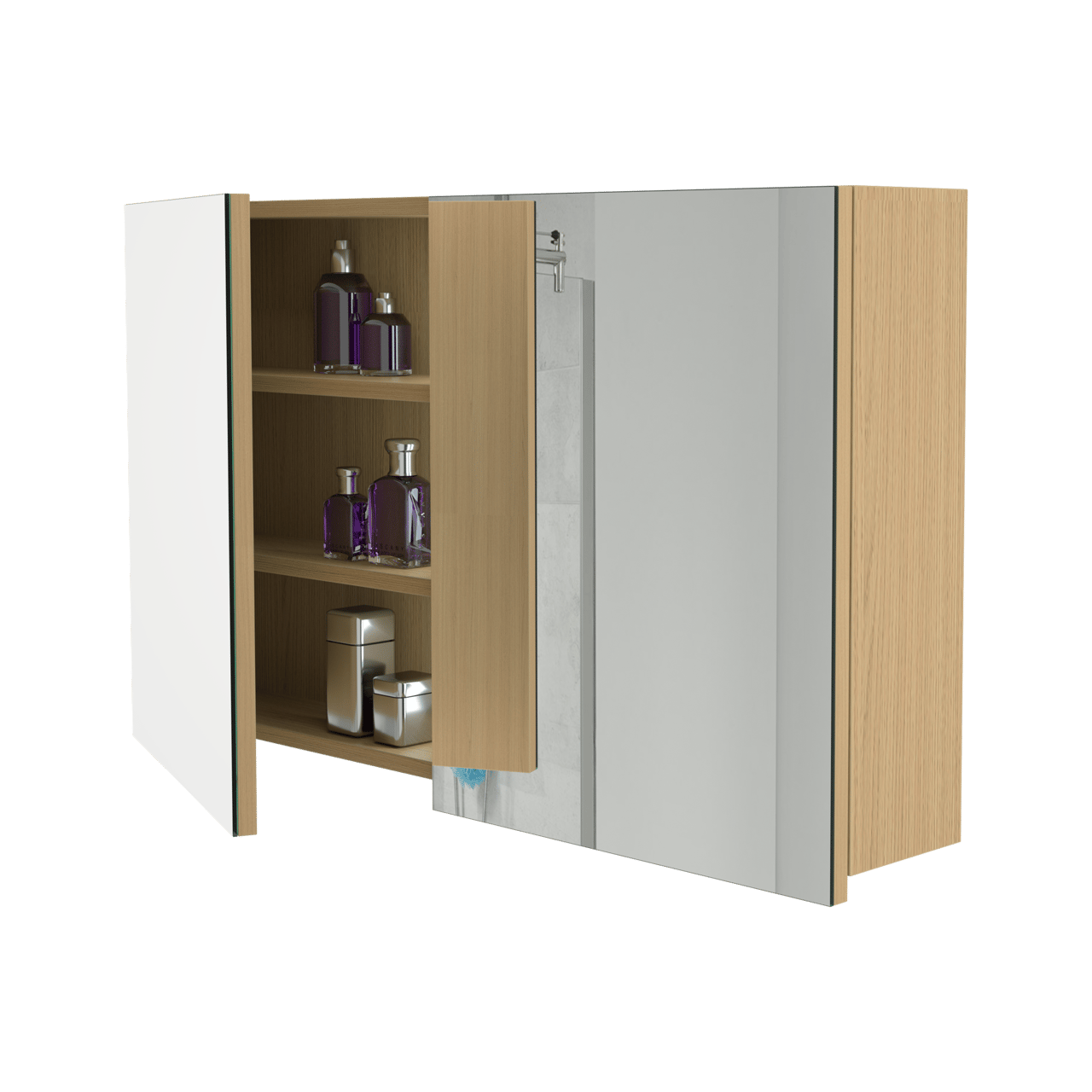 Storke Beta spiegelkast 100 x 60 cm natuur eik