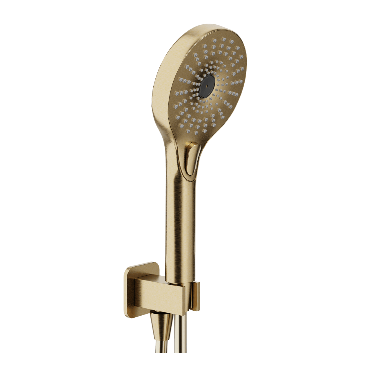 Blaufoss Onos set douchette avec coude de raccordement 3 fonctions de jet Brushed Champagne Gold
