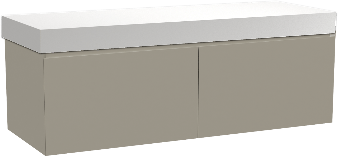 Balmani Idra badkamermeubel met Dominus wastafelblad voor waskom(men)